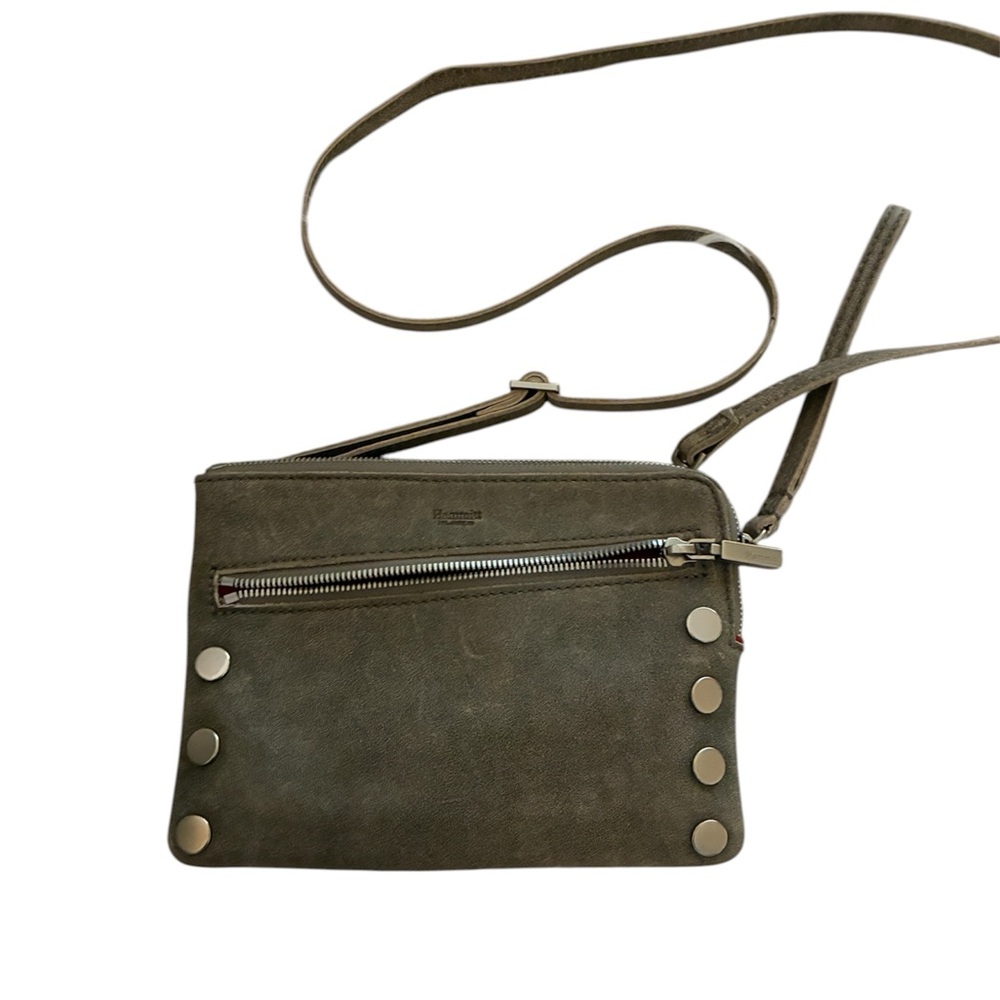 Hammit Nash distressed pewter  Leather Crossbody Bag